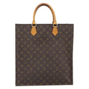LOUIS VUITTON Monogram Sac Plat Hand Bag M51140 LV Auth 166601-13