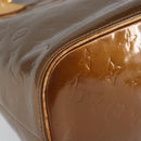 LOUIS VUITTON Monogram Vernis Houston Hand Bag Bronze M91122 LV Auth 166609-14