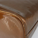 LOUIS VUITTON Monogram Vernis Houston Hand Bag Bronze M91122 LV Auth 166609-15