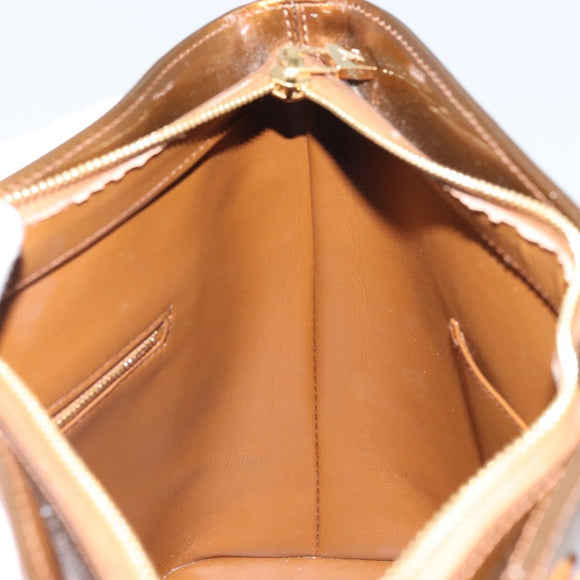 LOUIS VUITTON Monogram Vernis Houston Hand Bag Bronze M91122 LV Auth 166609