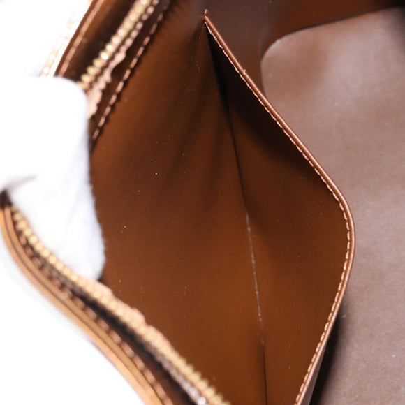 LOUIS VUITTON Monogram Vernis Houston Hand Bag Bronze M91122 LV Auth 166609