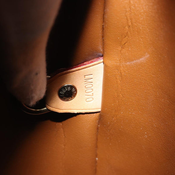 LOUIS VUITTON Monogram Vernis Houston Hand Bag Bronze M91122 LV Auth 166609