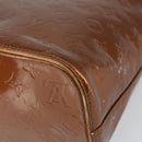 LOUIS VUITTON Monogram Vernis Houston Hand Bag Bronze M91122 LV Auth 166610-12