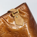 LOUIS VUITTON Monogram Vernis Houston Hand Bag Bronze M91122 LV Auth 166610-15