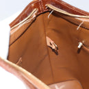 LOUIS VUITTON Monogram Vernis Houston Hand Bag Bronze M91122 LV Auth 166610-21