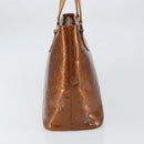 LOUIS VUITTON Monogram Vernis Houston Hand Bag Bronze M91122 LV Auth 166610-4