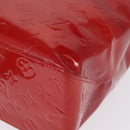 LOUIS VUITTON Monogram Vernis Reade MM Hand Bag Red Rouge M91086 LV Auth 166613-16