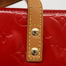 LOUIS VUITTON Monogram Vernis Reade MM Hand Bag Red Rouge M91086 LV Auth 166613-17