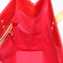 LOUIS VUITTON Monogram Vernis Reade MM Hand Bag Red Rouge M91086 LV Auth 166613-20