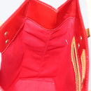 LOUIS VUITTON Monogram Vernis Reade MM Hand Bag Red Rouge M91086 LV Auth 166613-21