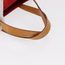 LOUIS VUITTON Monogram Vernis Reade MM Hand Bag Red Rouge M91086 LV Auth 166613-7