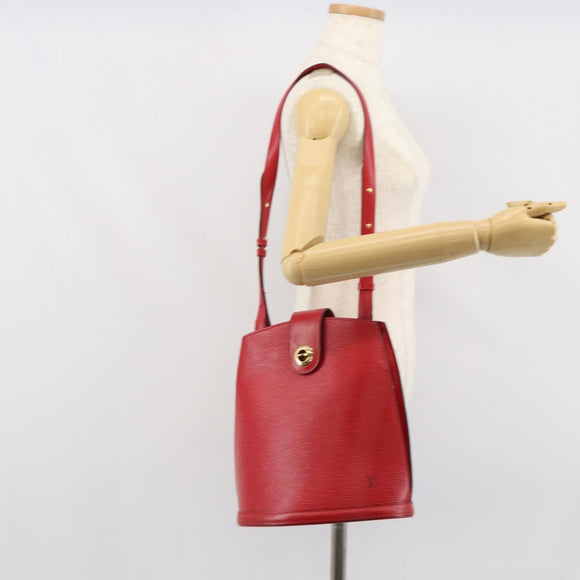 LOUIS VUITTON Epi Cluny Shoulder Bag Red M52257 LV Auth 166617