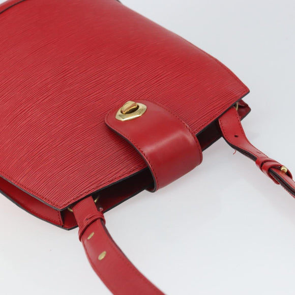 LOUIS VUITTON Epi Cluny Shoulder Bag Red M52257 LV Auth 166617