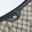 GUCCI GG Supreme Shoulder Bag PVC Navy Gold 41 02 058 Auth 166621-18