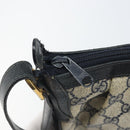 GUCCI GG Supreme Shoulder Bag PVC Navy Gold 41 02 058 Auth 166621-9