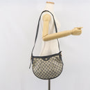GUCCI GG Supreme Shoulder Bag PVC Navy Gold 41 02 058 Auth 166621-24