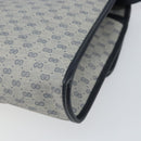 GUCCI Micro GG Supreme Shoulder Bag PVC Navy Gold 004 58 0264 Auth 166623-16