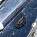 GUCCI Micro GG Supreme Shoulder Bag PVC Navy Gold 004 58 0264 Auth 166623-19