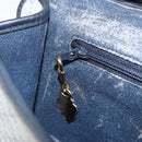 GUCCI Micro GG Supreme Shoulder Bag PVC Navy Gold 004 58 0264 Auth 166623-22