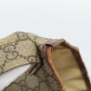 GUCCI GG Supreme Web Sherry Line Tote Bag PVC Beige Goud Rood 211135 Auth 166626-10