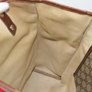 GUCCI GG Supreme Web Sherry Line Tote Bag PVC Beige Goud Rood 211135 Auth 166626-21