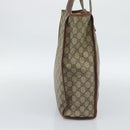 GUCCI GG Supreme Web Sherry Line Tote Bag PVC Beige Goud Rood 211135 Auth 166626-3