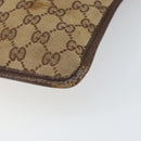 GUCCI GG Canvas Shoulder Bag Beige Silver 27639 Auth 166628-15