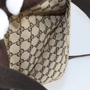 GUCCI GG Canvas Shoulder Bag Beige Silver 27639 Auth 166628-22