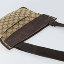 GUCCI GG Canvas Shoulder Bag Beige Silver 27639 Auth 166628-6