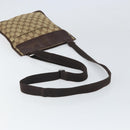 GUCCI GG Canvas Shoulder Bag Beige Silver 27639 Auth 166628-7