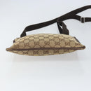 GUCCI GG Canvas Shoulder Bag Beige Silver 27639 Auth 166628-5
