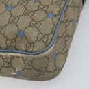 GUCCI GG Supreme Business Bag PVC Beige Gold 208463 Auth 166629-15