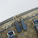 GUCCI GG Supreme Business Bag PVC Beige Gold 208463 Auth 166629-10