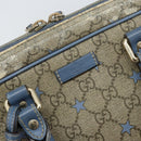 GUCCI GG Supreme Business Bag PVC Beige Gold 208463 Auth 166629-17