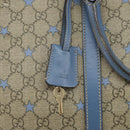 GUCCI GG Supreme Business Bag PVC Beige Gold 208463 Auth 166629-18