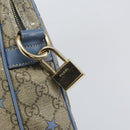 GUCCI GG Supreme Business Bag PVC Beige Gold 208463 Auth 166629-19