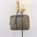 GUCCI GG Supreme Business Bag PVC Beige Gold 208463 Auth 166629-24