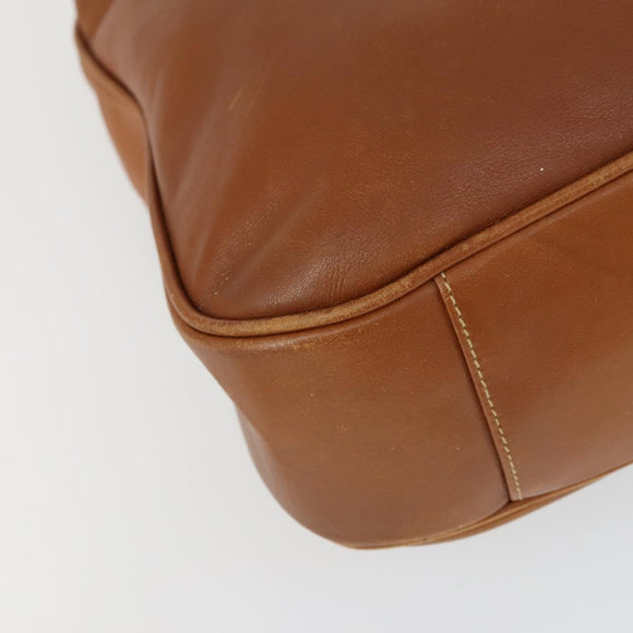 GUCCI Bamboo Hand Bag Leather 2way Brown Gold 001 1577 2615 Auth 166632
