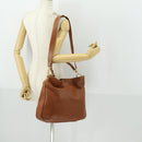 GUCCI Bamboo Hand Bag Leather 2way Brown Gold 001 1577 2615 Auth 166632-22