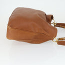 GUCCI Bamboo Hand Bag Leather 2way Brown Gold 001 1577 2615 Auth 166632-3
