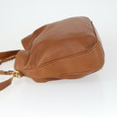 GUCCI Bamboo Hand Bag Leather 2way Brown Gold 001 1577 2615 Auth 166632-4