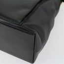 GUCCI Bamboo Hand Bag Leather 2way Black Gold 002 3754 0508 Auth 166633-12