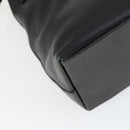 GUCCI Bamboo Hand Bag Leather 2way Black Gold 002 3754 0508 Auth 166633-15