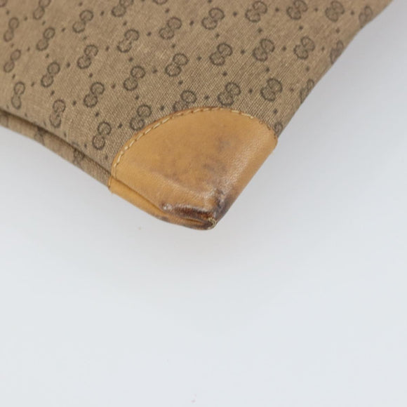 GUCCI Micro GG Supreme Web Sherry Line Tote Bag PVC Beige 02 37 1300 Auth 166634