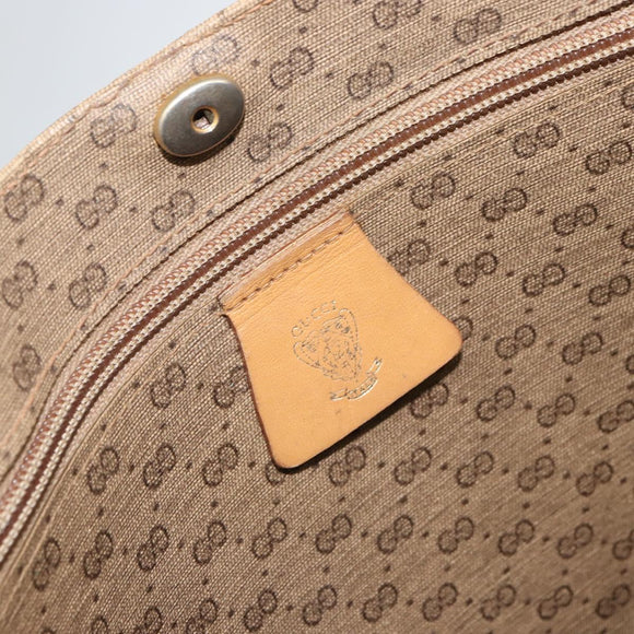 GUCCI Micro GG Supreme Web Sherry Line Tote Bag PVC Beige 02 37 1300 Auth 166634