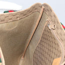 GUCCI Micro GG Supreme Web Sherry Line Tote Bag PVC Beige 02 37 1300 Auth 166634-20