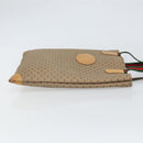 GUCCI Micro GG Supreme Web Sherry Line Tote Bag PVC Beige 02 37 1300 Auth 166634-3
