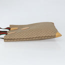 GUCCI Micro GG Supreme Web Sherry Line Tote Bag PVC Beige 02 37 1300 Auth 166634-4