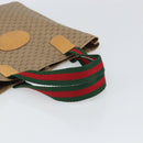GUCCI Micro GG Supreme Web Sherry Line Tote Bag PVC Beige 02 37 1300 Auth 166634-7