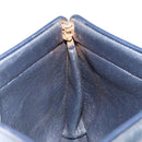 Christian Dior Trotter Canvas Clutch Bag Navy Gold Auth 166635-12